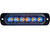 Amber/Clear Dual Color Thin 4.5 Inch Wide LED Strobe Light