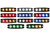 Ultra Thin 4.5 Inch Blue/Amber LED Strobe Light