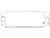 White Bezel For 3.375 Inch Thin Mount Horizontal Strobe Light