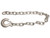 3/8x22 Inch Class 4 Trailer Safety Chain With 1 Inch Forged Slip Hook-30 Proof