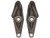 2-Hole Plain Finish Drop-Forged Heavy Duty Towing Hook Pairs