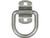 1/2 Inch Forged D-Ring With 2-Hole Mounting Bracket - White Zinc Plated