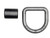 Domestically Forged 5/8 Inch Forged D-Ring With Weld-On Mounting Bracket