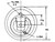 Surface Mounted Or Recessed Rope Ring Zinc Plated With Plastic Bezel