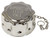 Chrome Filler-Strainer Breather Cap Assembly With Plastic Basket