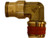 Brass DOT Push-In Male Elbow 1/4 Inch Tube O.D. x 1/8 Inch Pipe Thread