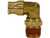 Brass DOT Push-In Swivel Male Elbow 1/4 Inch Tube O.D. x 1/8 Inch Pipe Thread