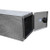 24x24x96 Inch Diamond Tread Aluminum Straight Side Tunnel Truck Tool Box with Shelf