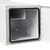 24x24x96 Inch White Steel Straight Side Tunnel Truck Tool Box with Shelf