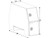 55x24x85 Inch Offset Floor White Steel Backpack Truck Box - 9.1 Inch Offset