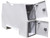 55x24x85 Inch Offset Floor White Steel Backpack Truck Box - 9.1 Inch Offset