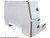 85x55x48 Inch White Steel L-Pack Backpack Truck Box - 16.35 Inch Offset