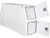 59x24x85 Inch Flat Floor White Steel Backpack Truck Box