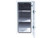 White Steel Straight Side Backpack Truck Box - T-Handle Latch