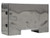 57x24x96 Inch Straight Side Diamond Tread Aluminum Backpack Truck Tool Box - 9x42 Inch Offset Floor