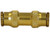 Brass DOT Push-In Union Connector 3/8 Inch Tube O.D.