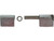 Steel Weld-On Butt Hinge with 3/8 Stainless Pin - 1.25 x 4 Inch-Zinc Plated-LH
