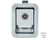 Rust Resistant Steel Junior Single Point Locking Paddle Latch - Weld-On