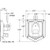 Stainless Single Point T-Handle Latch with Blind Studs/Gasket/Cylinder with Keys