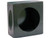 Single Round Light Box Black Powder Coated Steel With Side Light