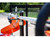 3-Position Channel Style Lockable Trimmer Rack for Open Landscape Trailers