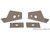 Stainless Steel Truck Hood Light Brackets For Use With Single Stud Plow Lights