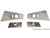 Extended Stainless Steel Truck Hood Light Brackets For Use With Dual Stud Plow Lights