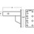 2 Inch Pintle Hitch Mount- 3 Position, 9 Inch Shank