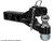 10 Ton Combination Hitch - 2-1/2 Inch Receiver, 2 Inch Ball