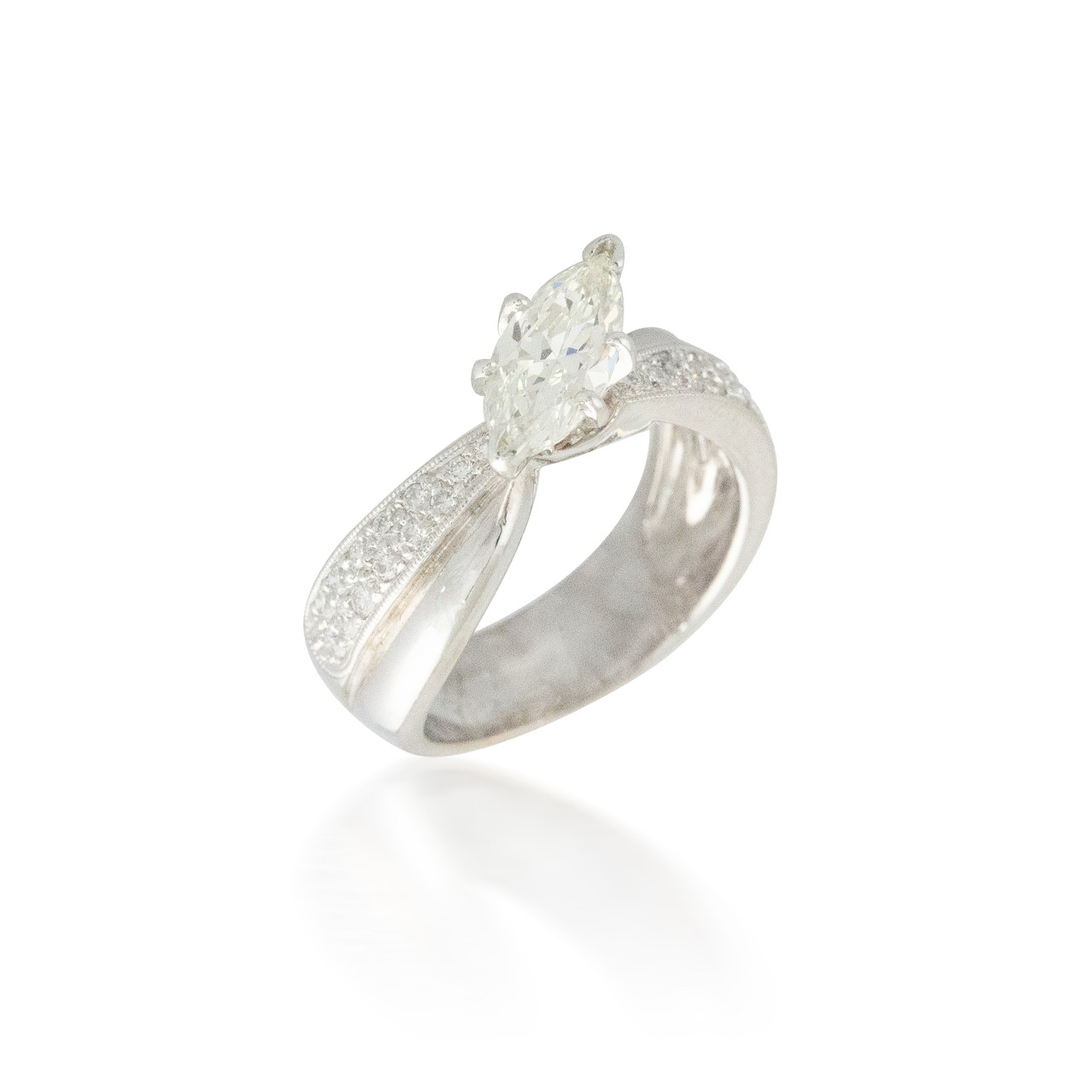 Women's Marquise Cut Unique Engagement Ring - Esmeralda | Cellini Design  Jewelers | Orange, CT
