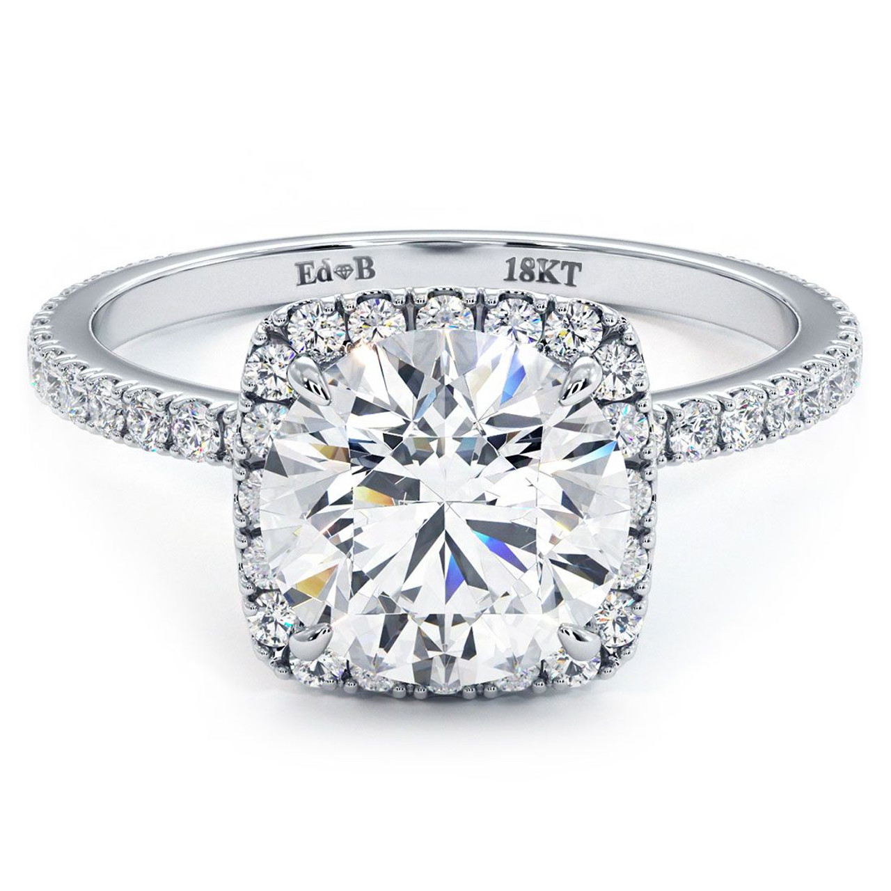 Trinity Oval Cut High set Diamond Engagement Ring( 1.4 CTW) | Wholesale  Diamonds