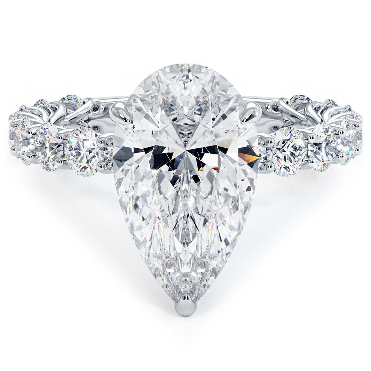 The Perfect Pear Diamond Engagement Ring