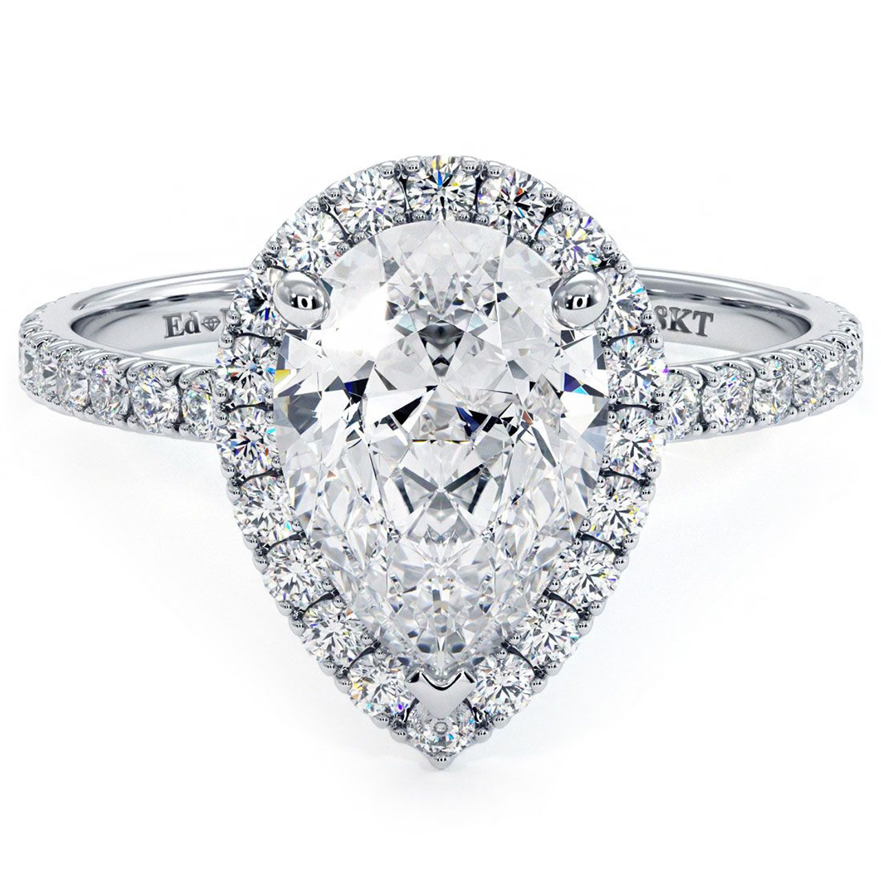 Braided Setting Pear Diamond Engagement Ring | Rêve Diamonds