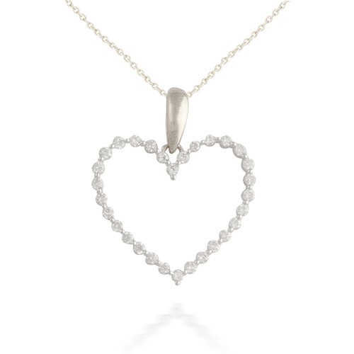 0.48ct Diamond Heart Pendant