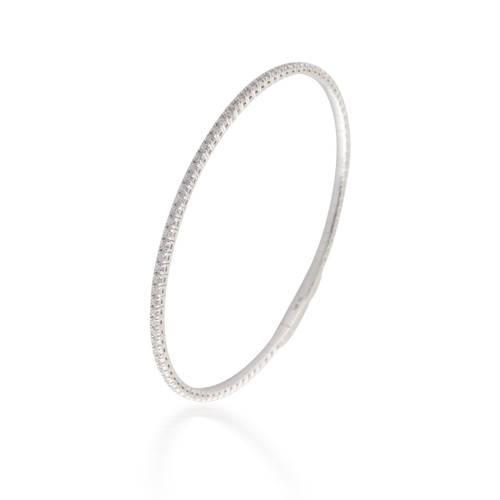 Wild Flower Twist Diamond Bangle - Kennedy