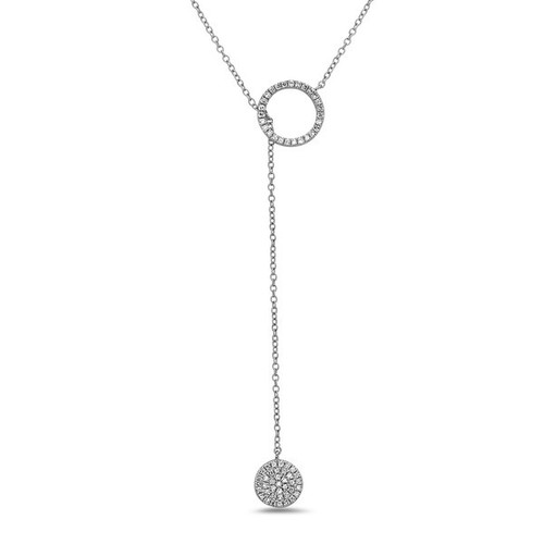 Bassali Diamond Dot Lariat Necklace