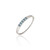 Blue and White Diamond Bangle Bracelet