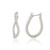 1.00 Curved Inside-out Diamond Hoop Earring