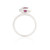 Round Ruby and Diamond Halo Ring 4