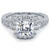 Cushion Halo, Filigree, Vintage Style Diamond Engagement Ring Setting