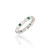 Madison L Shimmer and Shine Stackable Emerald and Diamond Ring