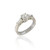 Vintage Style Three Stone Diamond Engagement Ring