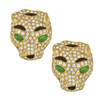Ciner Crystal Emerald Tiger Earrings