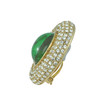 Ciner Elizabeth Emerald Cabochon Earrings