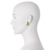 Miriam Haskell Green Pearl Drop Earrings