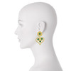 Kenneth Jay Lane Emerald Heart Earrings