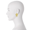 Kenneth Jay Lane Textured Lion Earrings