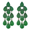 Siman Tu Green Aventurine Drop Earrings