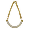 Miriam Haskell Crystal Crescent Necklace