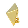 Kenneth Jay Lane Large Gold Pyramid Earrings